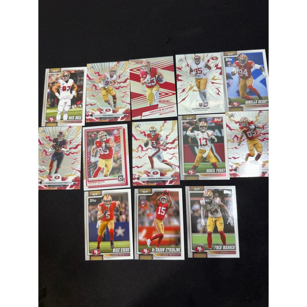 Topps Panini 49ers Card Lot Brock Purdy McCaffrey Kittle Bosa Excellent Inserts